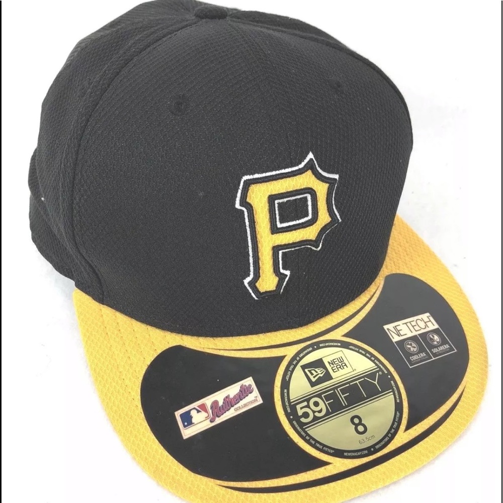 New Era 59Fifity Mens Pirates Black Baseball Cap